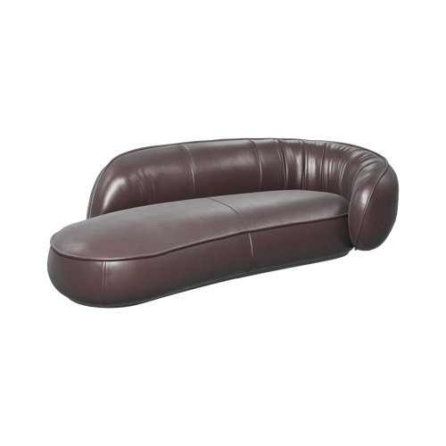 Julep Sofa | Curved Leather Sofa