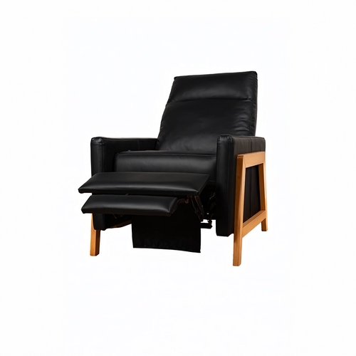 SPENSER WOOD RECLINER ZEROWALL MOTORIZED ARTIFICIAL LEATHER