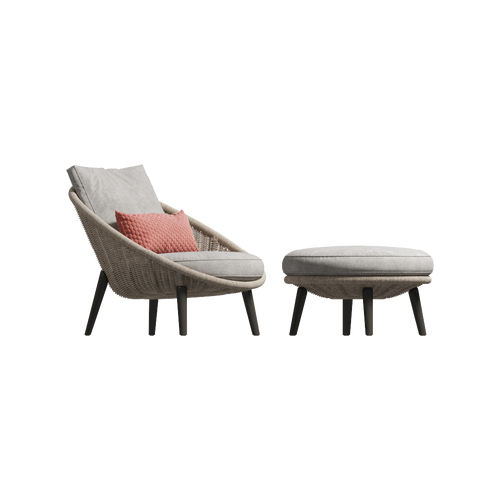 Lido Cord Outdoor Lounge Armchair