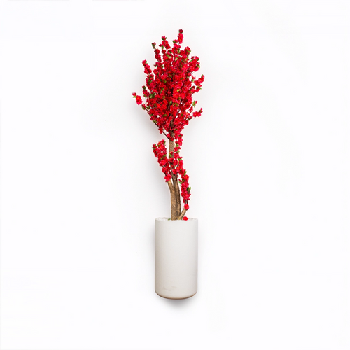 Heaven 24 inch white stone with pink blossom 6 feet