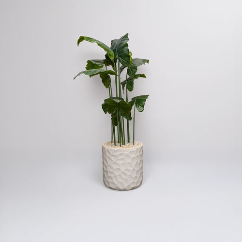 Vinta 17 inches white stone with elephantia