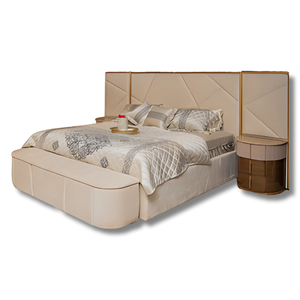 Karen Meta Belt Accacia Wooden Bed 78x72 King Size