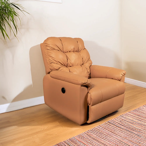 CASA KING RECLINER GLIDER MOTORIZED ARTIFICIAL LEATHER
