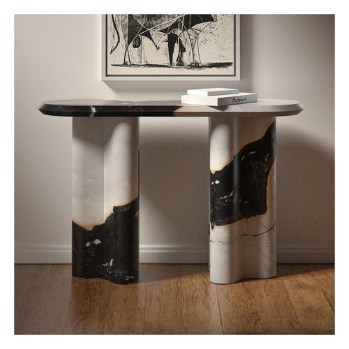 Geometric Black Console