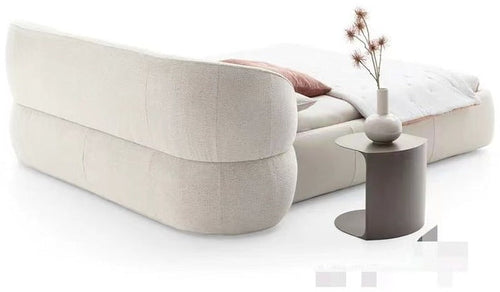 Modern Cloud Curved Upholstered Bed - angle 2