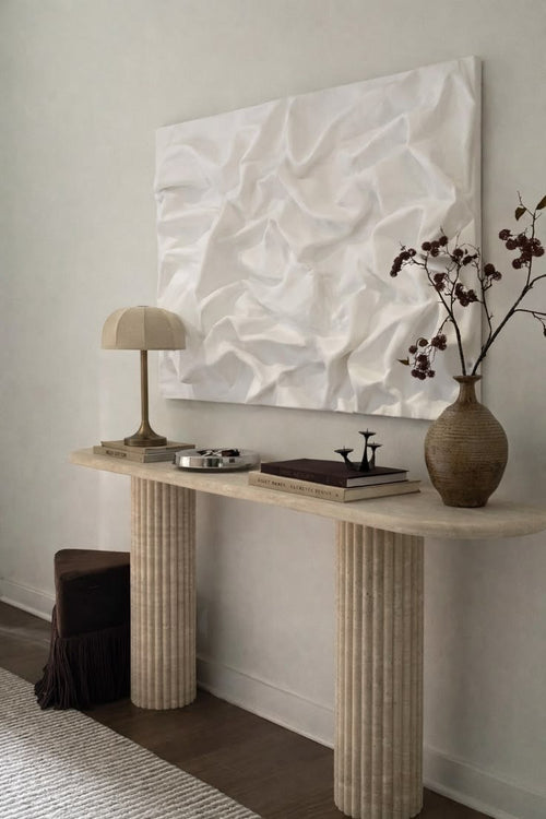 Fluted Drawer Console