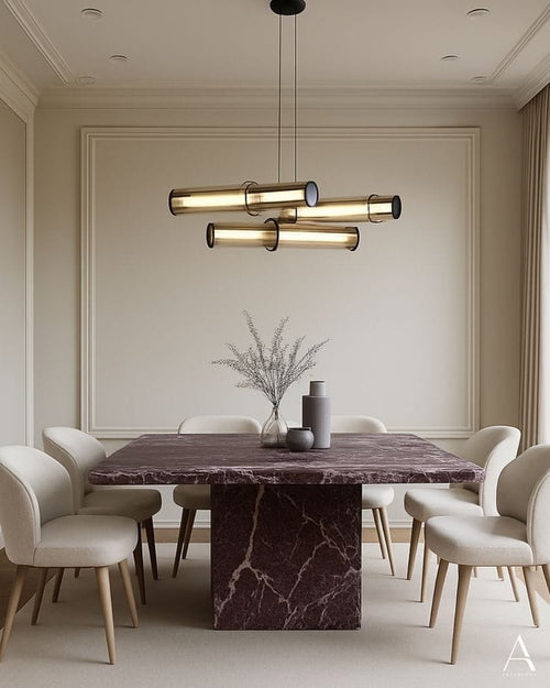 Burgundy Dining Table