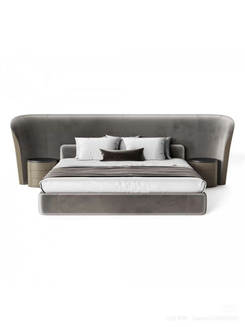 Aura Wing Upholstered Bed