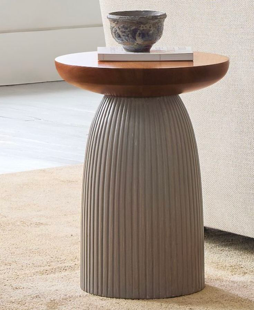 Fluted Pedestal Table