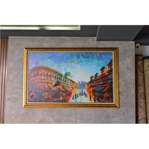 Old Lahore oil painting