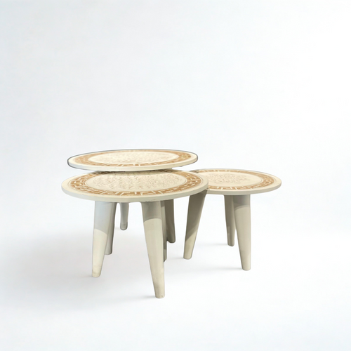 CNC White Table Set