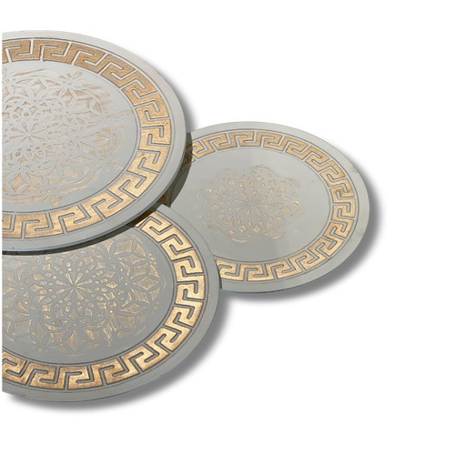 CNC White Table Set