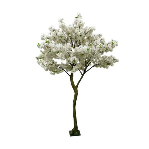 Nexa 24 inches white stone with cream blossom tree