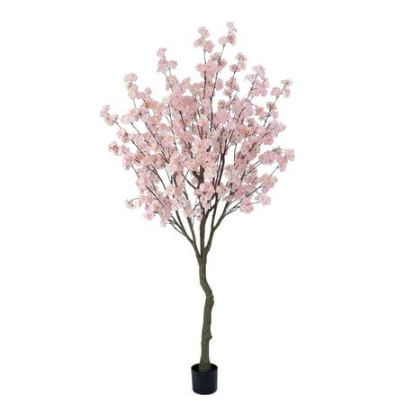 Nova Grey stone with pink blossom 6 feet