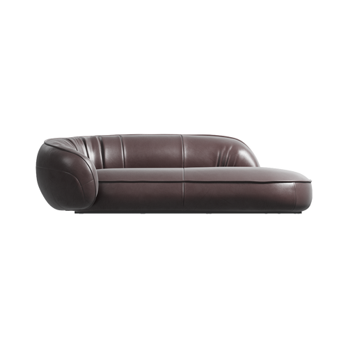 Julep Sofa | Curved Leather Sofa