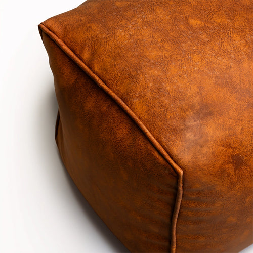 Sachem Bean Bag with Ottoman Burnt Sienna - No