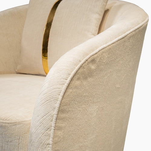 KAREN Meta Chairs Brass strips Zh112 with imported fabrics