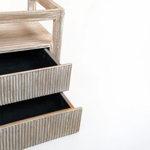 Opal Modern Grey Side Table