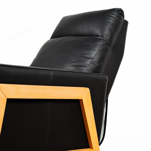 SPENSER WOOD RECLINER ZEROWALL MOTORIZED ARTIFICIAL LEATHER