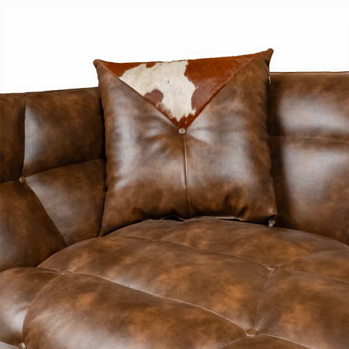 ALANYA Rome Zh 1000 Micro Fiber Leather Single pocket Spring + ottoman 42x 42