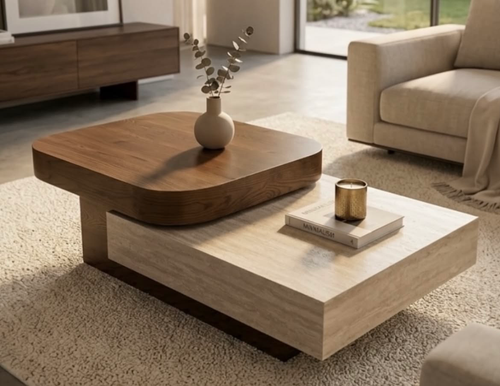 Contemporary Geometric Center Table