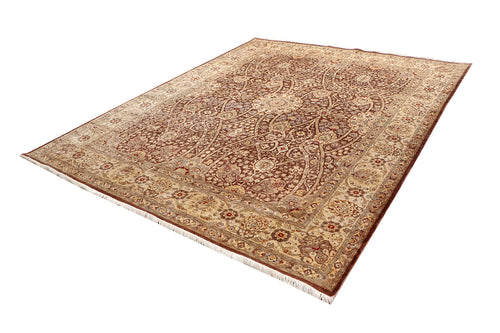 Floral Symphony (Light Brown & Beige)