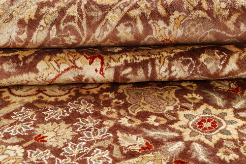 Floral Symphony (Light Brown & Beige)