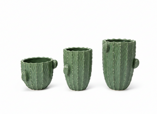 Turtle Green Pots (set of three)