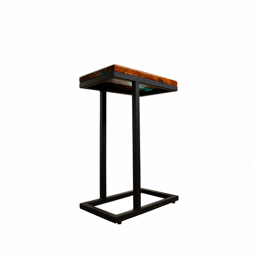 Ocean resin epoxy end table