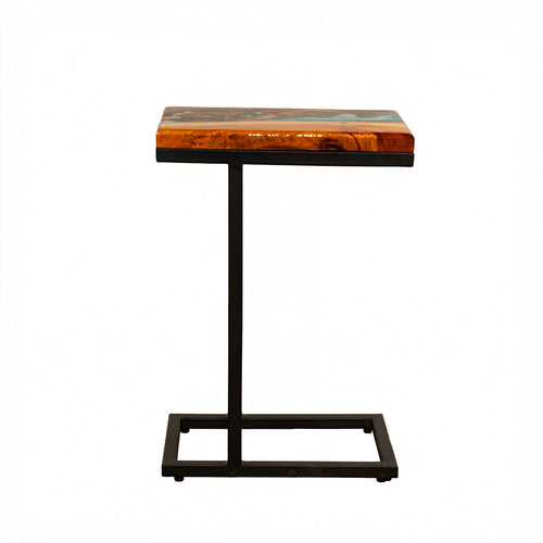 Ocean resin epoxy end table