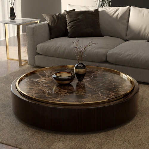 Luxury Oval Marble Center Table