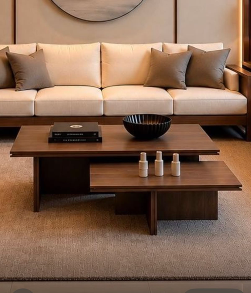 Modern Wooden Storage Center Table