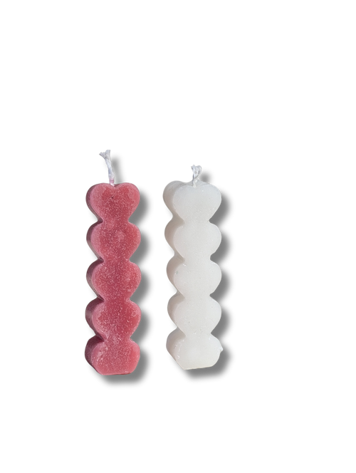 Heart Bubble Candle