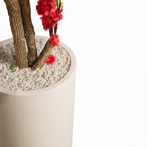 Heaven 24 inch white stone with pink blossom 6 feet