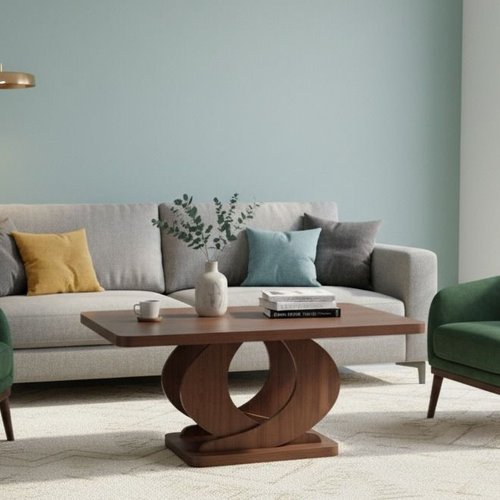 Sculptural Loop Base Center Table