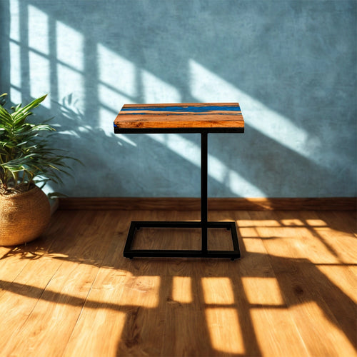 Ocean matte end table