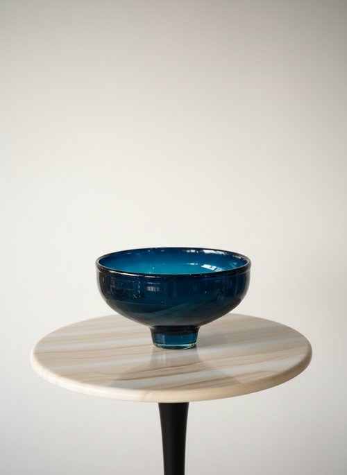 Mona Blue Crystal Bowl