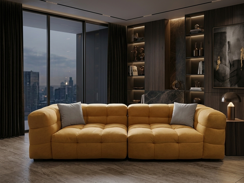 Finax Sofa Yellow (3 Seater)
